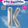 בלון מיילר "16 אות K כסף MylarGram