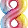 ספרה 8  34" צבעוני
