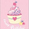 Happy birthday קאפקייק עם חרוזים