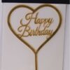 טופר happy birthday לב זהב