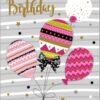 Happy birthday בלונים ורוד
