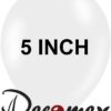 בלון גומי "5 לבן 100 DECOMEX