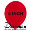 בלון 5" בצבע אדום רובי חבילה 100 יחידות DECOMEX