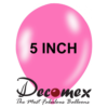 בלון 5" בצבע ורוד חבילה 100 יחידות DECOMEX