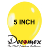 בלון 5" בצבע צהוב חבילה 100 יחידות DECOMEX