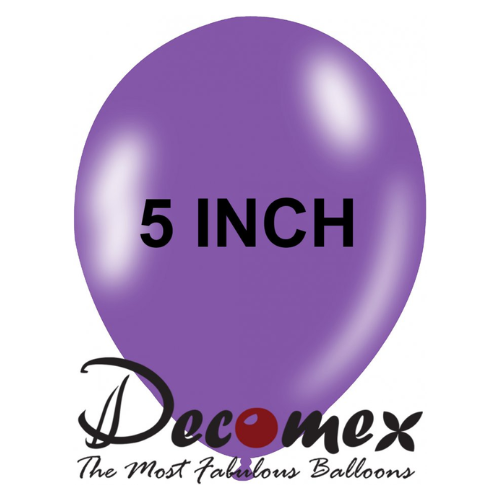 בלון 5" בצבע לבנדר חבילה 100 יחידות DECOMEX