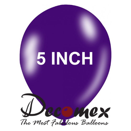 בלון 5" בצבע סגול חבילה 100 יחידות DECOMEX