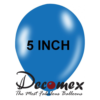 בלון 5" בצבע כחול בינוני חבילה 100 יחידות DECOMEX