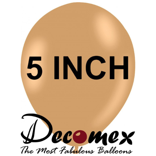 בלון 5" בצבע רטרו חול מדבר חבילה 100 יחידות DECOMEX