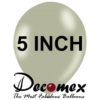 בלון 5" בצבע אפור חלוקי נחל חבילה 100 יחידות DECOMEX