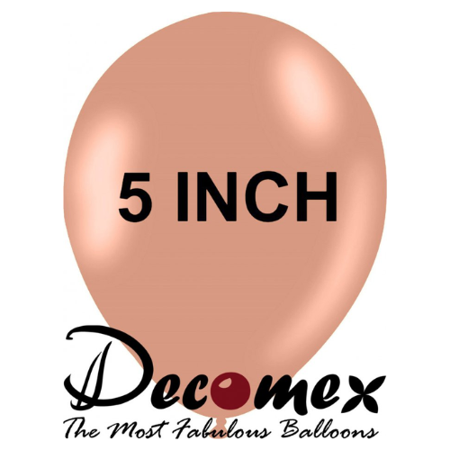 בלון 5" בצבע מיסטי רוז חבילה 100 יחידות DECOMEX