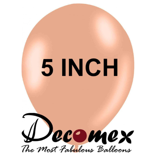 בלון 5" בצבע ורוד חימר חבילה 100 יחידות DECOMEX
