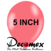 בלון 5" בצבע ורוד נסיכות חבילה 100 יחידות DECOMEX