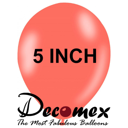 בלון 5" בצבע אלמוג חבילה 100 יחידות DECOMEX