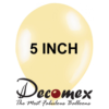 בלון 5" בצבע שנהב מקרון חבילה 100 יחידות DECOMEX