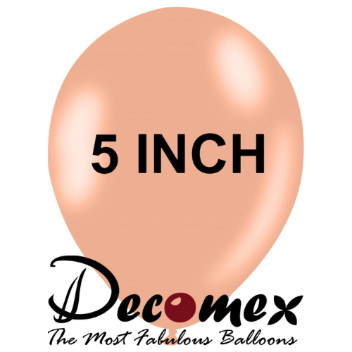 בלון 5" בצבע קורל סלמון חבילה 100 יחידות DECOMEX