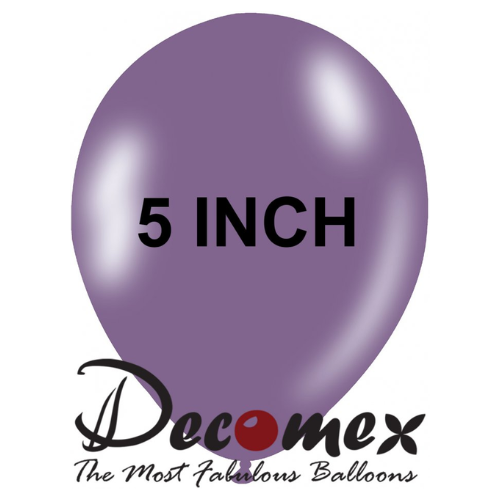 בלון 5" בצבע לילך חבילה 100 יחידות DECOMEX