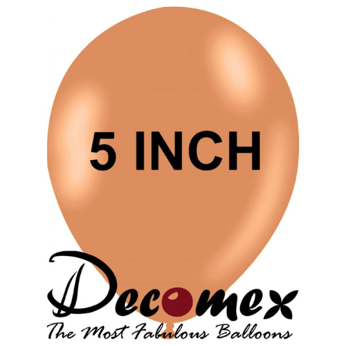 בלון 5" בצבע רוזווד חבילה 100 יחידות DECOMEX
