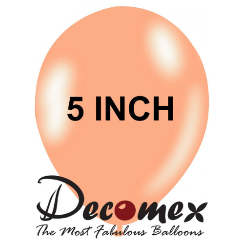 בלון 5" בצבע גוף חבילה 100 יחידות DECOMEX