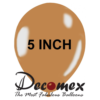 בלון 5" בצבע חום מוקה חבילה 100 יחידות DECOMEX