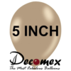 בלון 5" בצבע חום אפרפר חבילה 100 יחידות DECOMEX