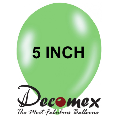 בלון 5" בצבע ירוק מנטה מקרון חבילה 100 יחידות DECOMEX