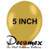 בלון 5" בצבע רטרו חרדל חבילה 100 יחידות DECOMEX