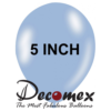 בלון 5" בצבע תכלת מקרון חבילה 100 יחידות DECOMEX