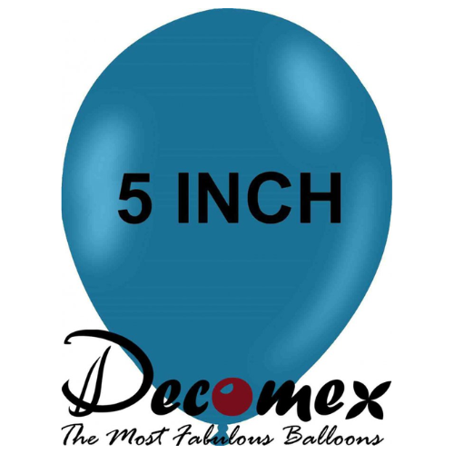 בלון 5" בצבע כחול מאובק חבילה 100 יחידות DECOMEX