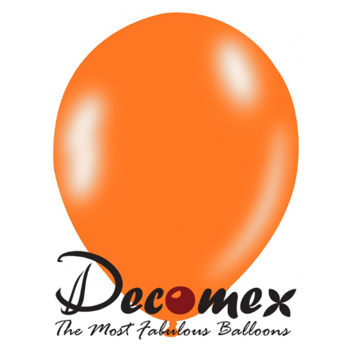 בלון 12" בצבע כתום 130 חבילה 100 יחידות DECOMEX